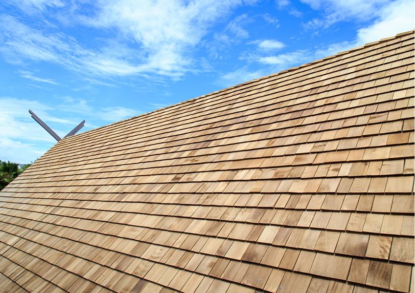 Wood roofing